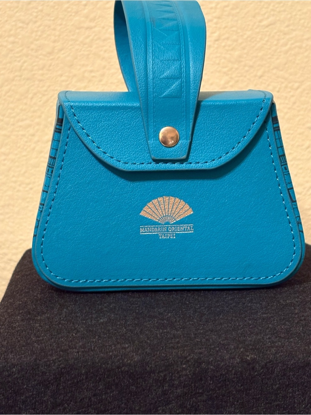 Mandarin Oriental, Taipei Teal Wristlet Bag
